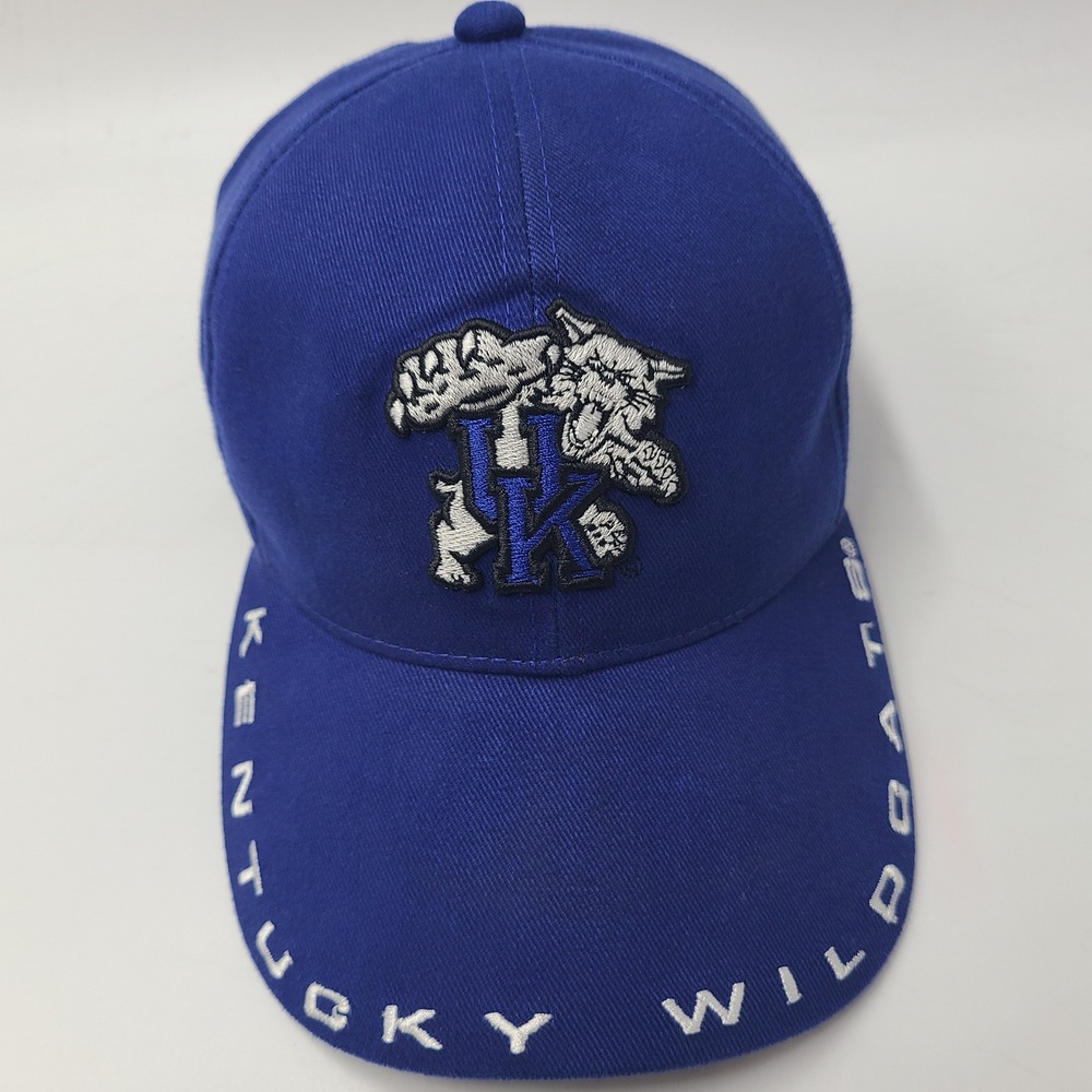 Vintage Kentucky Wildcats Hat Strapback Signatures Blue White NCAA University UK